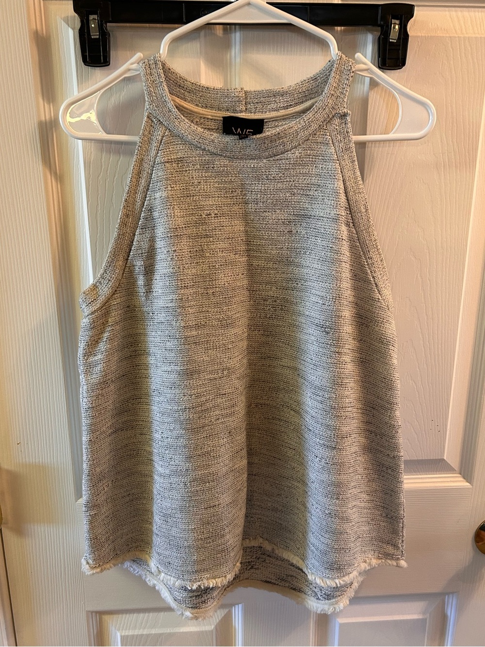 W5 Heather Gray Knit High-Neck Tank